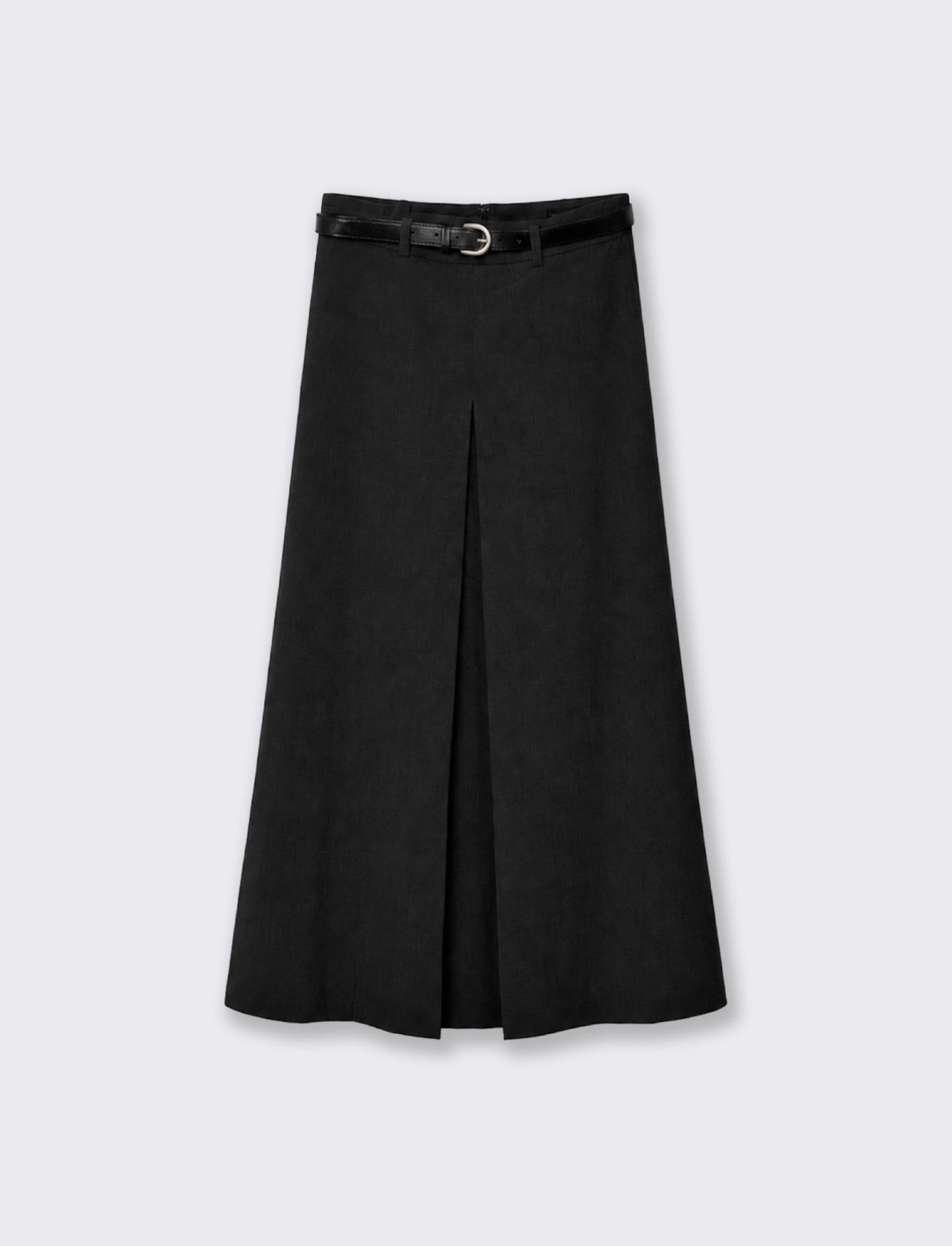 Gonna longuette high waist elegante - Nero