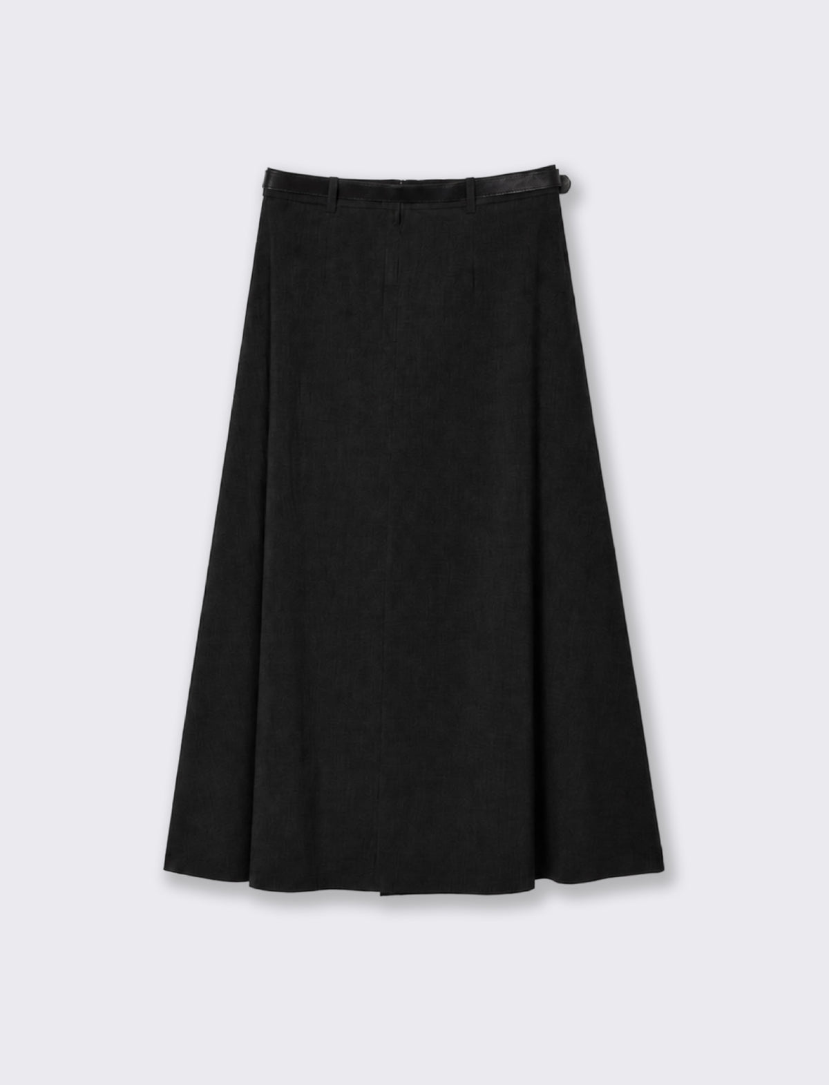 Gonna longuette high waist elegante - Nero