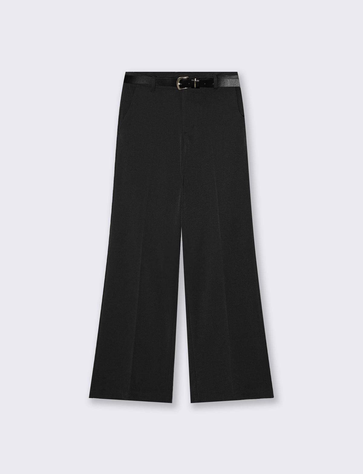 Pantalone classico wide leg low waist - Nero