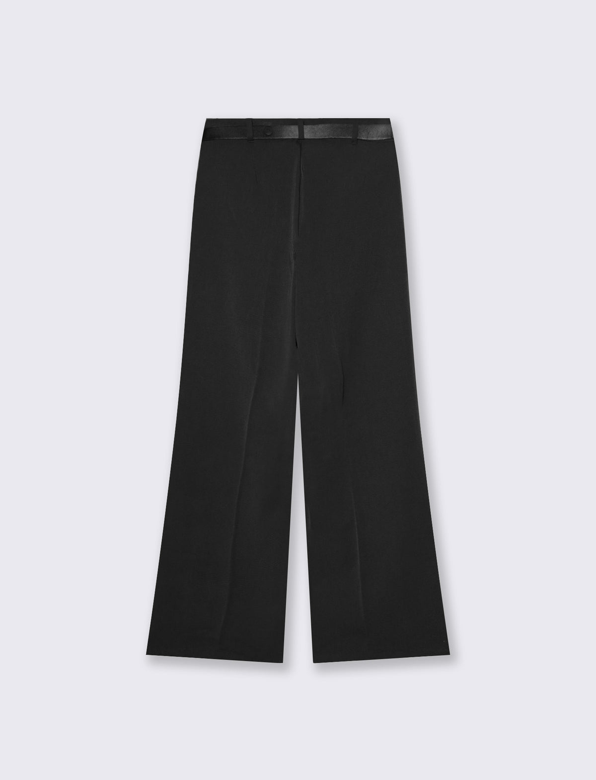 Pantalone classico wide leg low waist - Nero