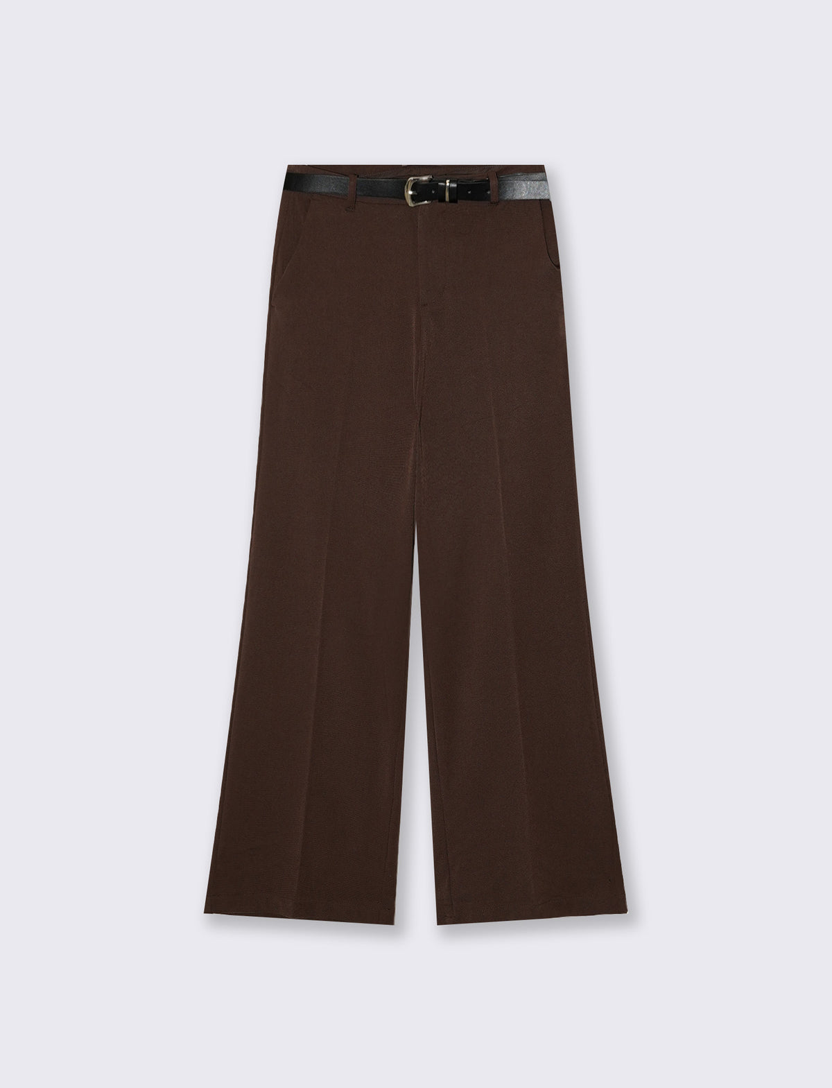 Pantalone classico wide leg low waist - Moro