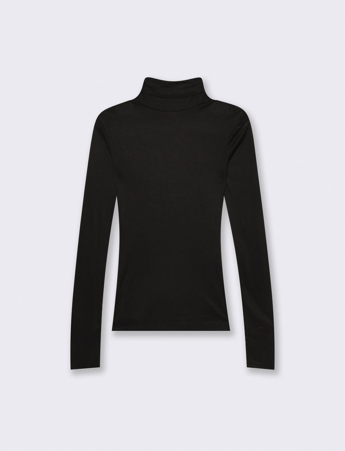 Pullover basico collo alto slim fit - Nero