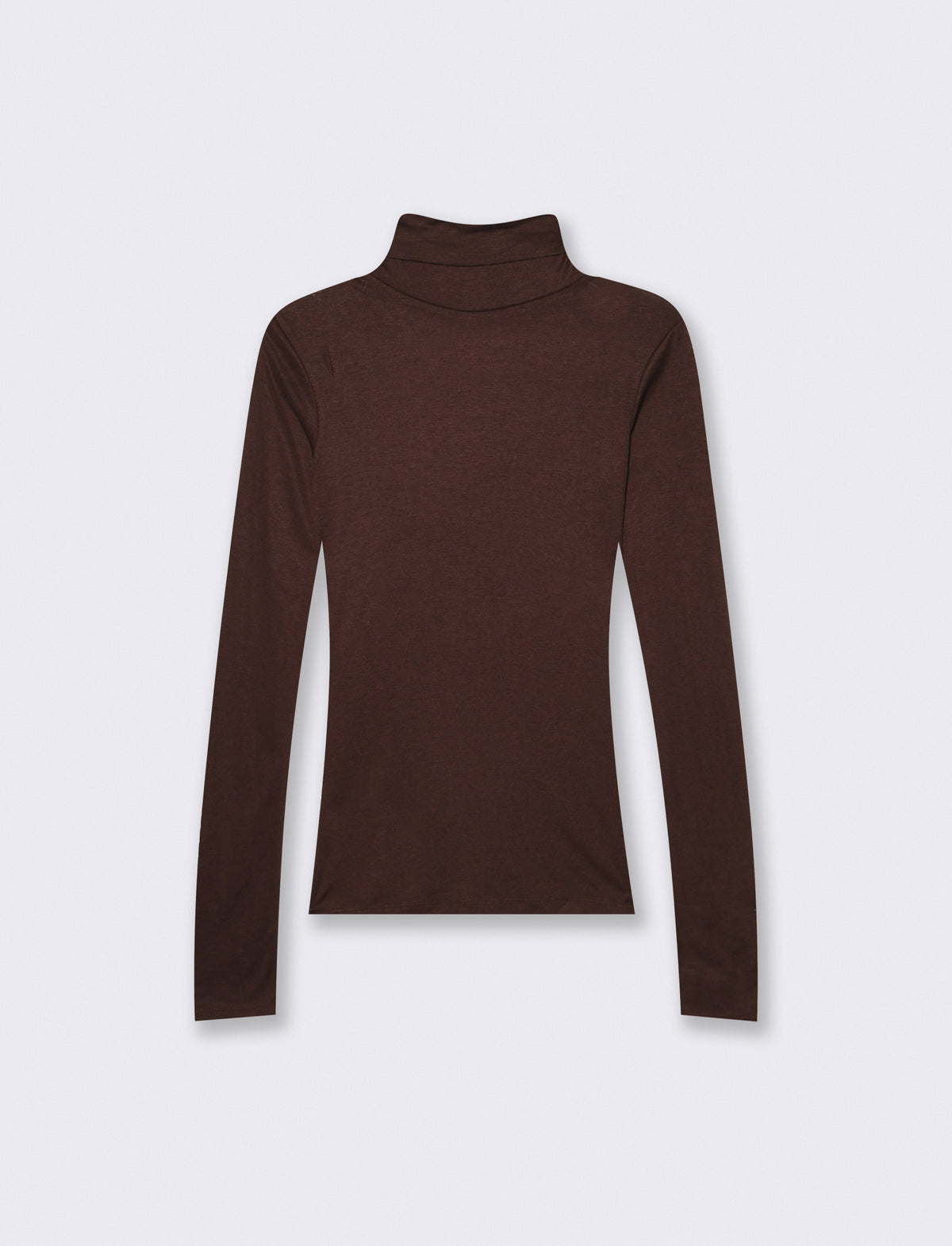 Pullover basico collo alto slim fit - Moro