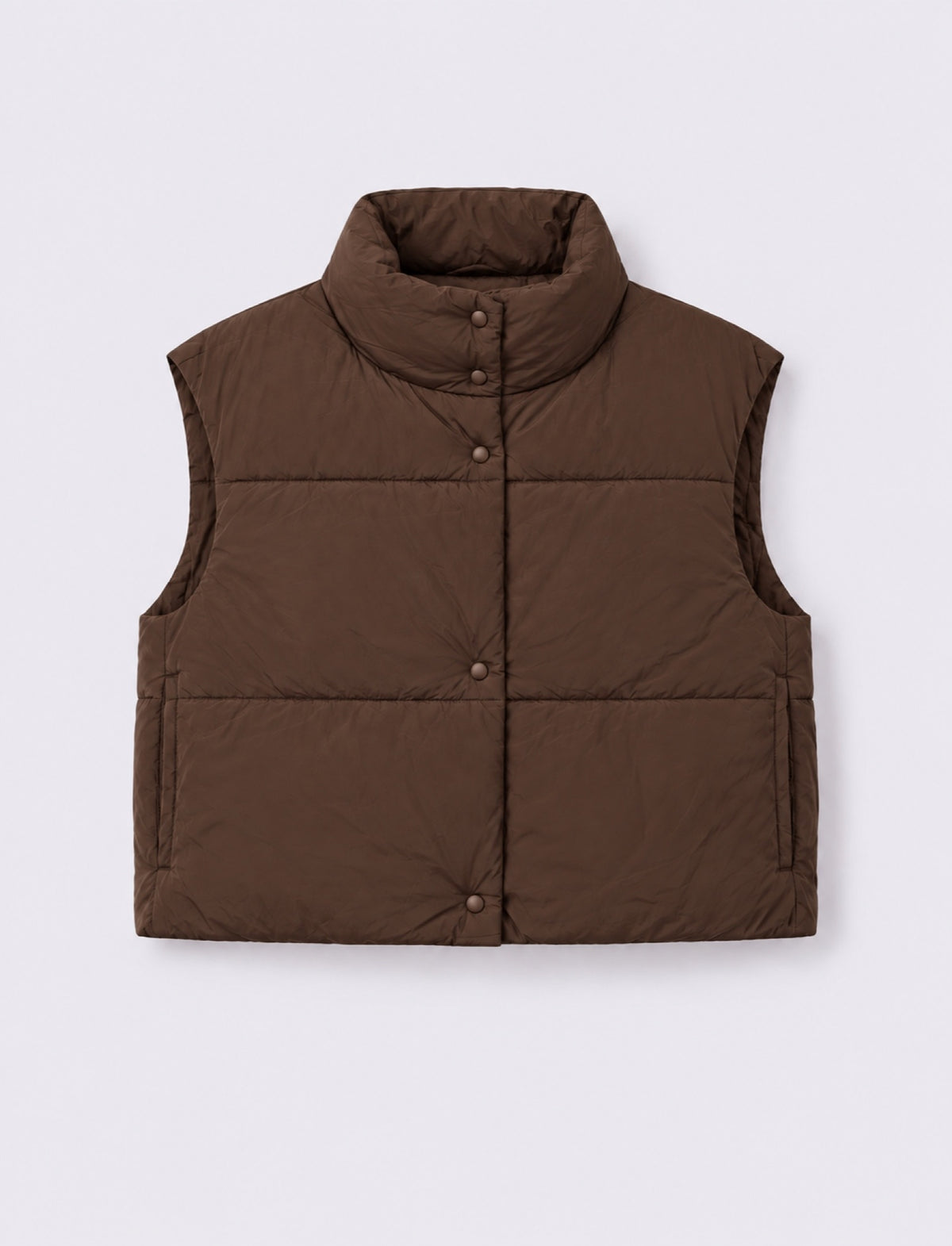 Giubbotto bomber smanicato imbottito - Moro