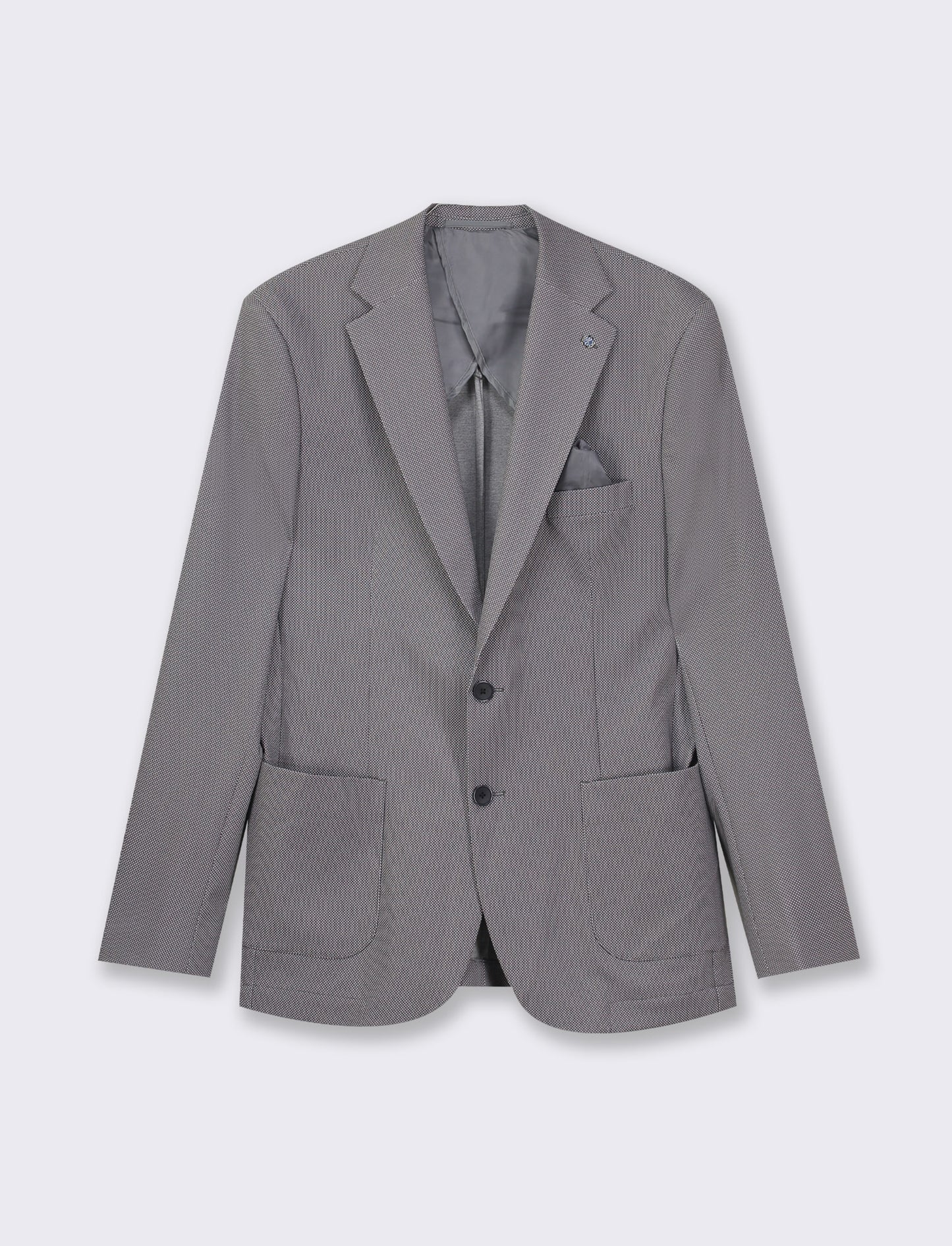 Blazer effetto occhio di pernice - Blu