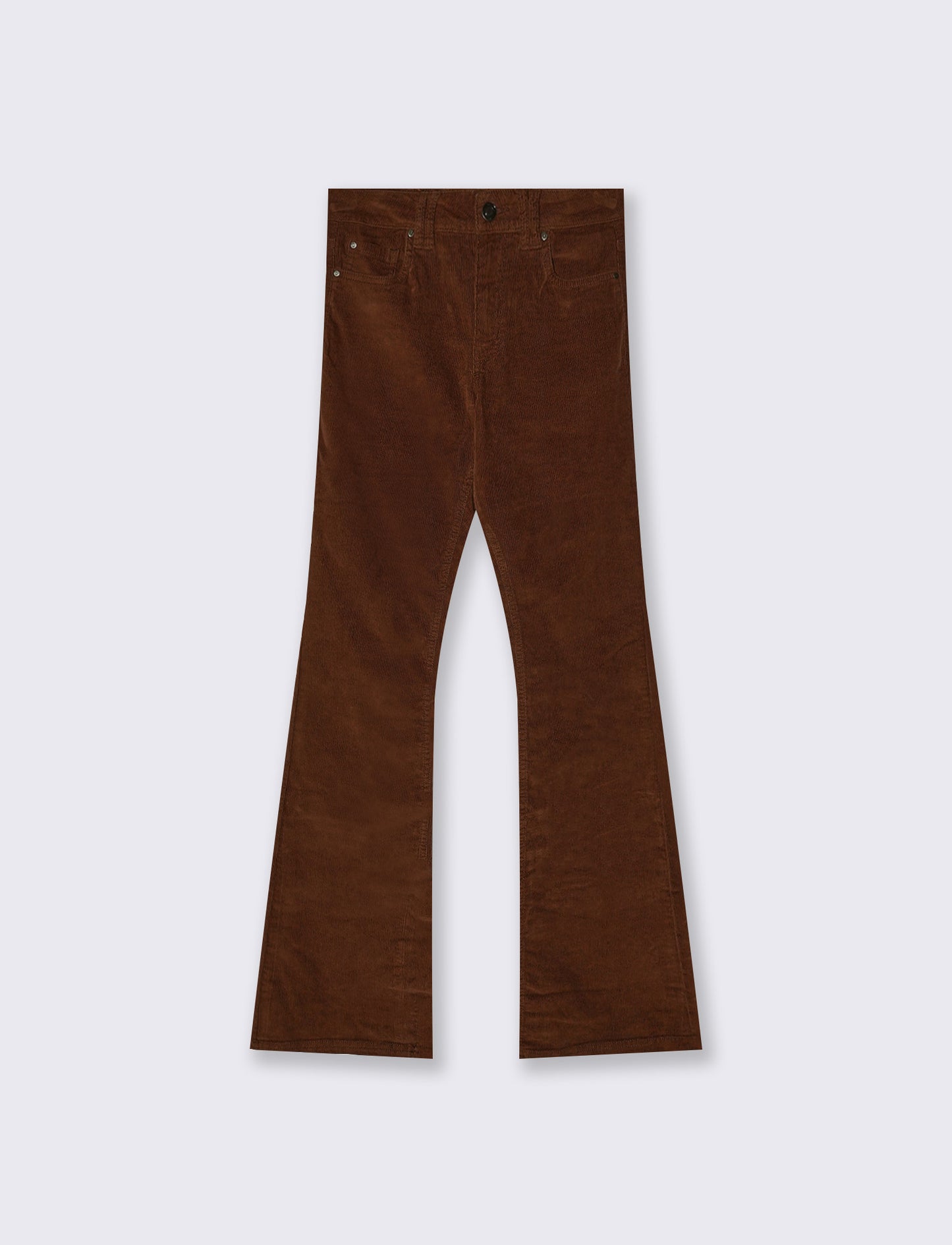 Pantalone bootcut vita regolare - Marrone tabacco