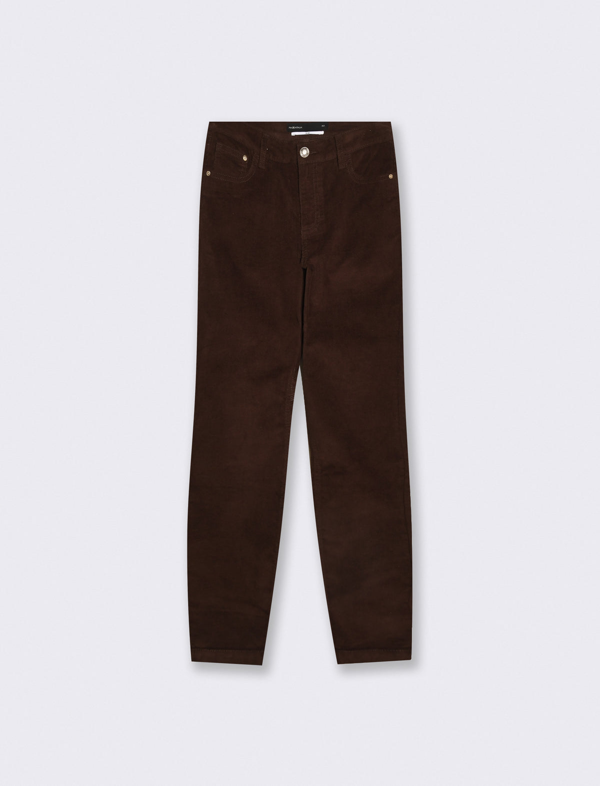 Regular waist skinny pants - Brown