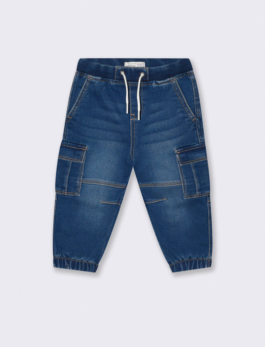 Pantaloni effetto denim ampi e comodi - Denim