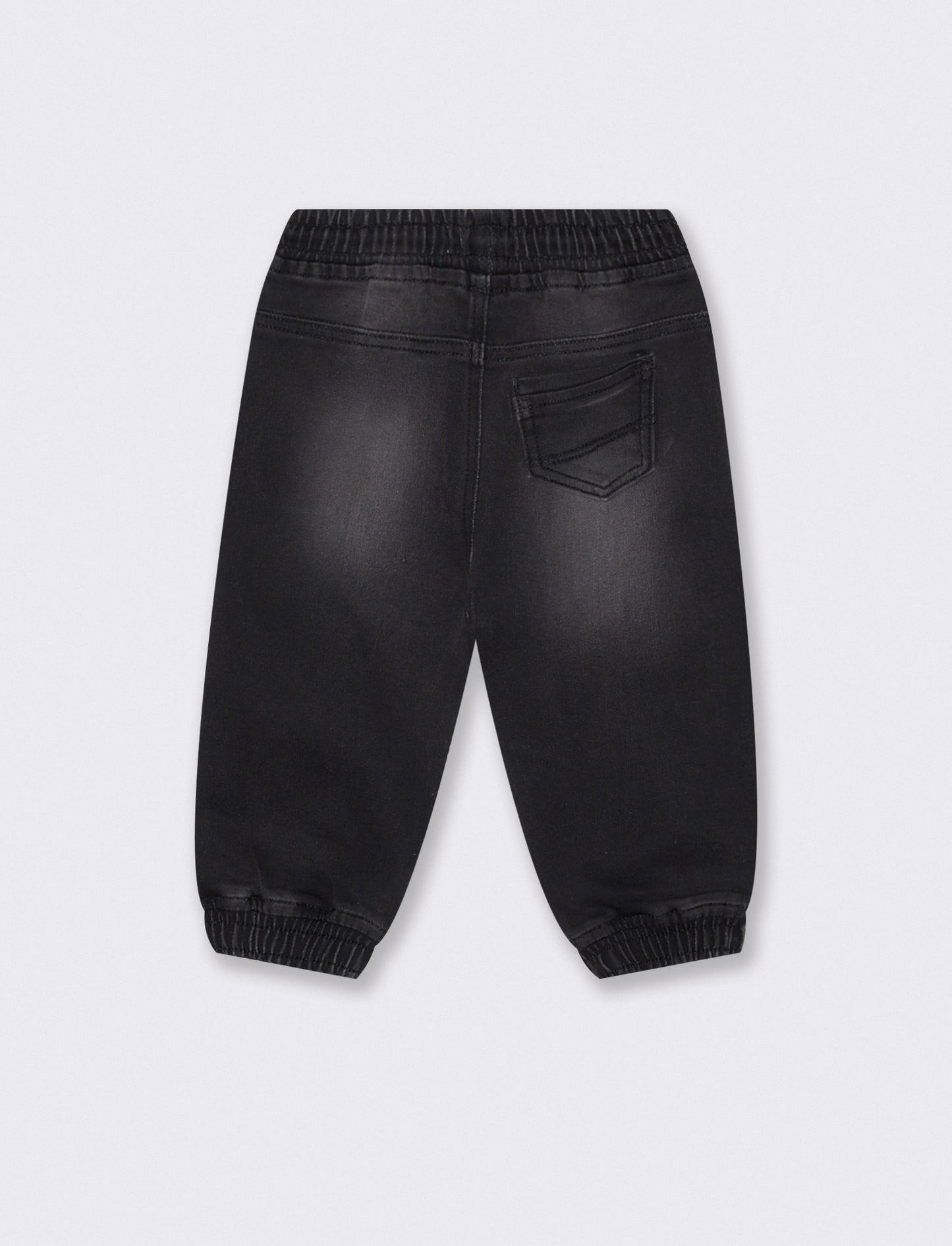 Pantaloni effetto denim - Nero