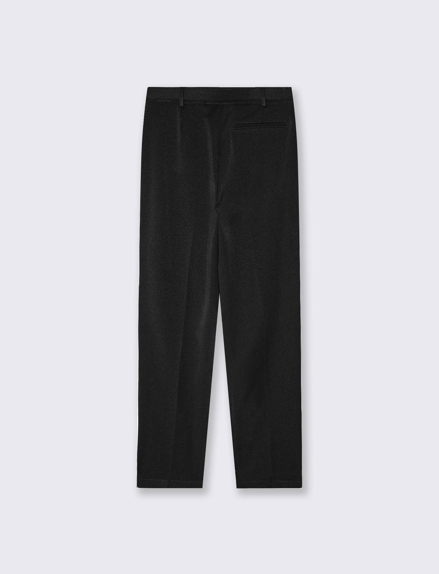 Pantalone a zampa con cintura - Nero