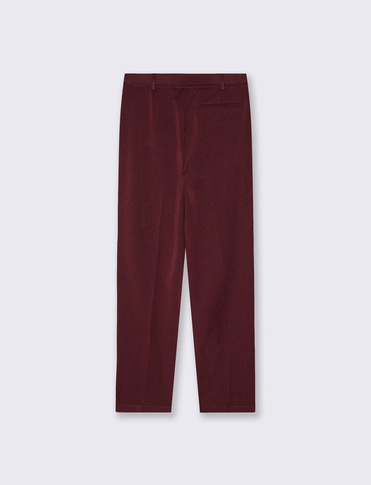Pantalone a zampa con cintura - Bordeaux