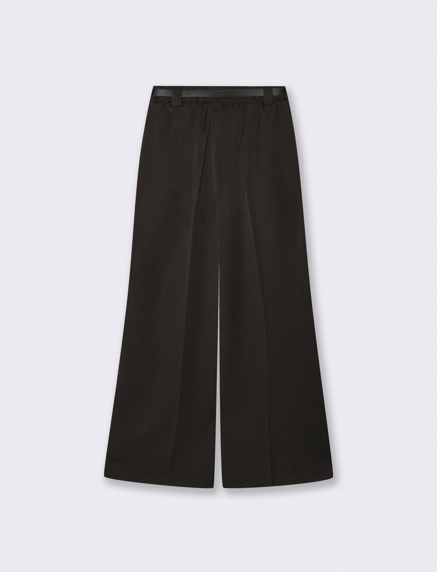 Pantalone a zampa con cintura - Moro