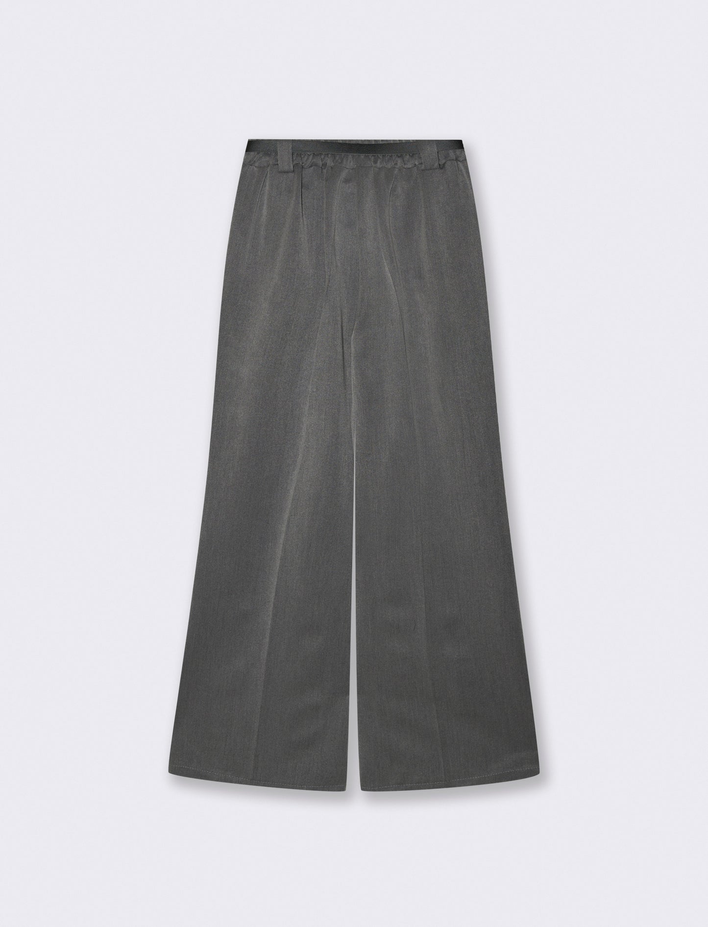 Pantalone a zampa con cintura - Grigio scuro