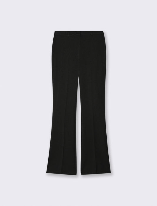 Pantalone chiusura uomo con gamba a zampa - Nero