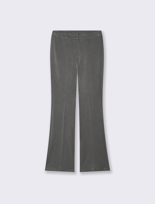 Pantalone chiusura uomo con gamba a zampa - Grigio