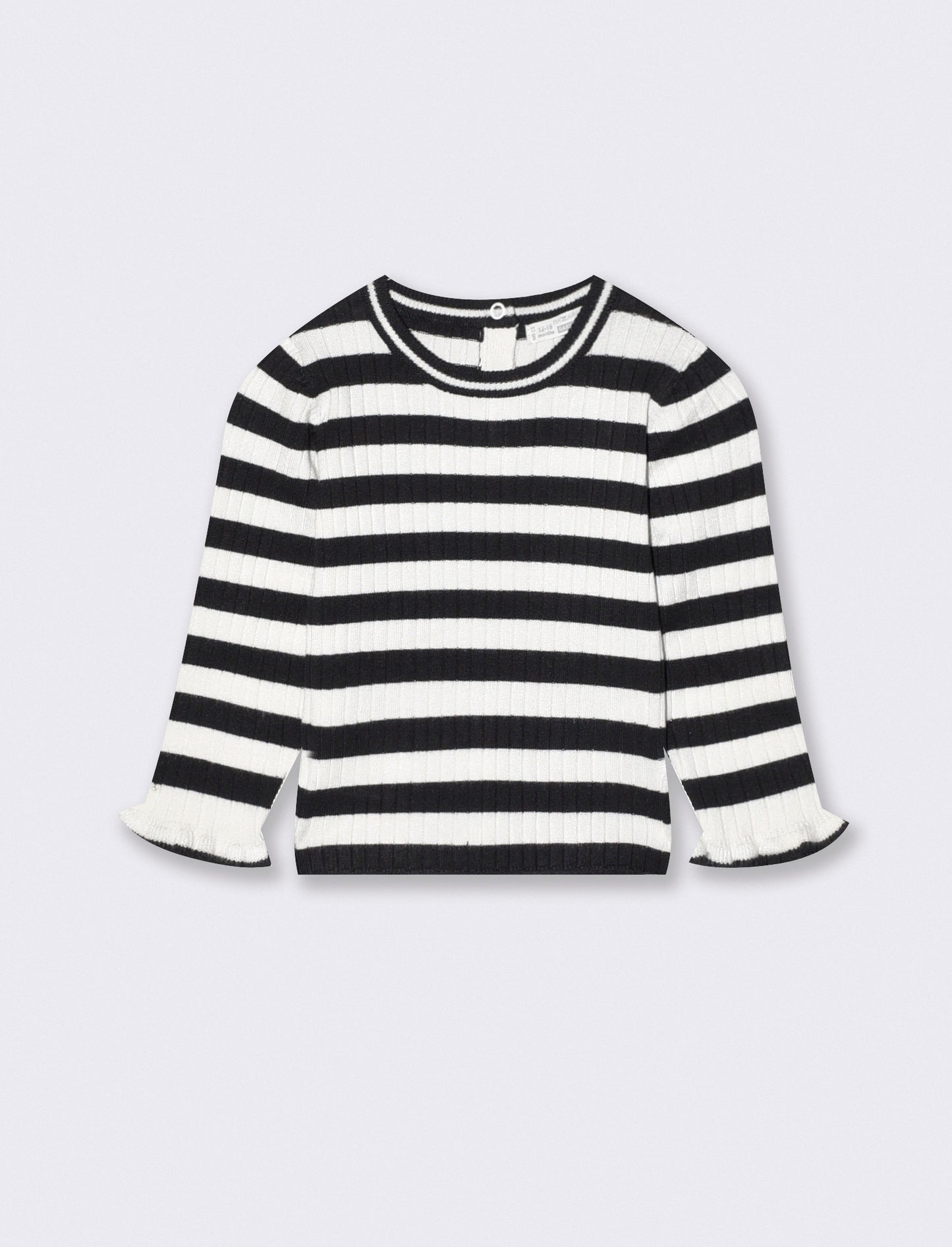 Long Sleeve Cotton T-Shirt - Black