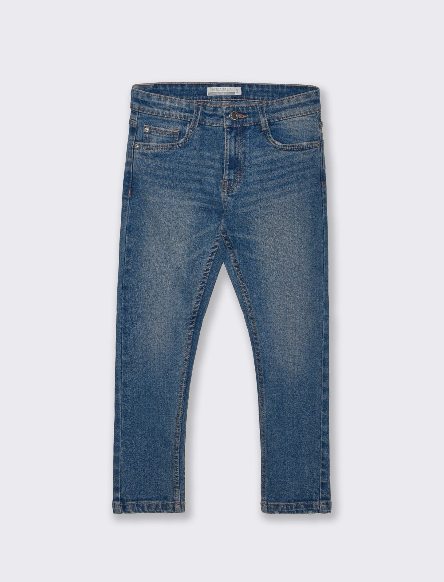 Five-pocket stretch denim jeans - Blue