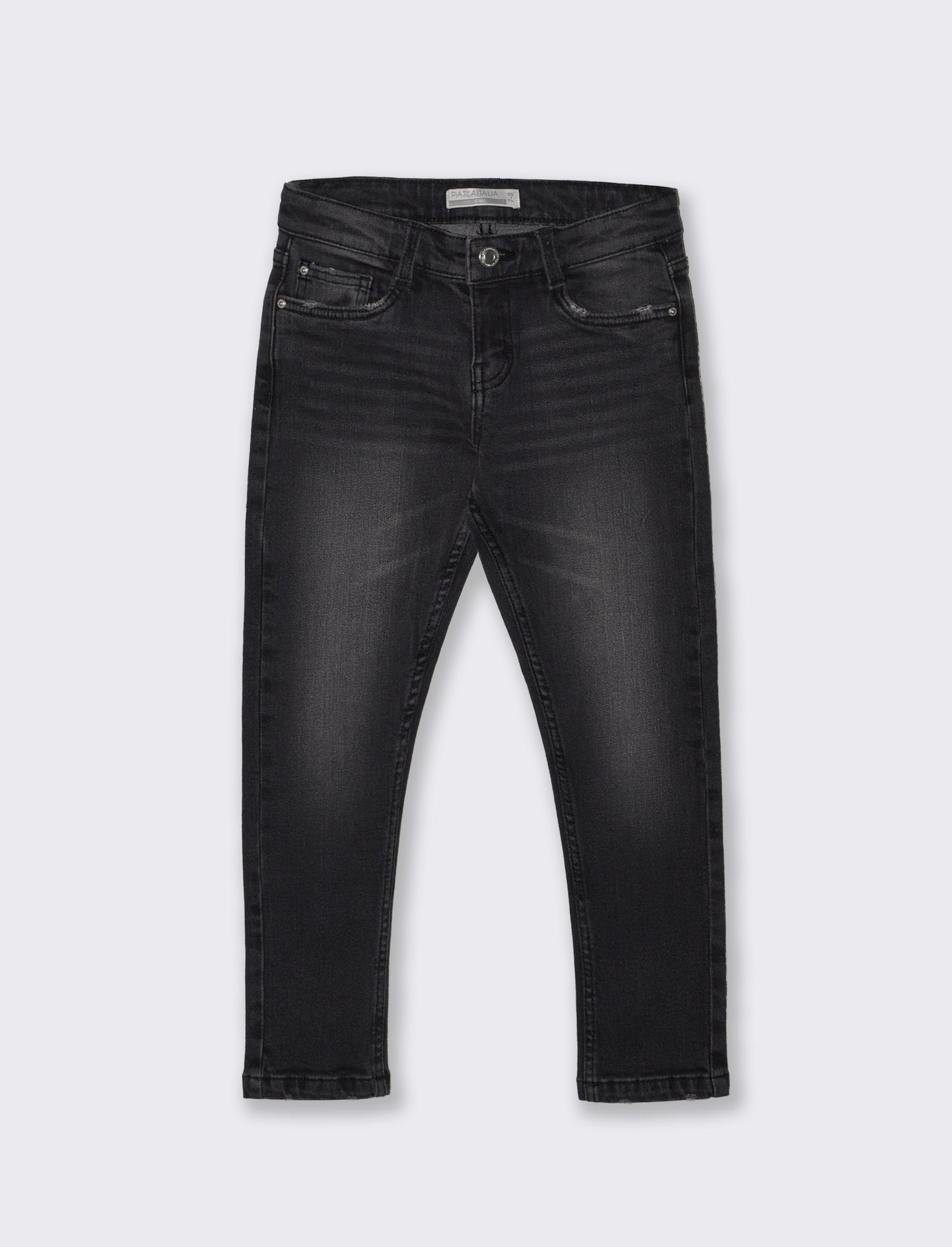 Five-pocket stretch denim jeans - Black