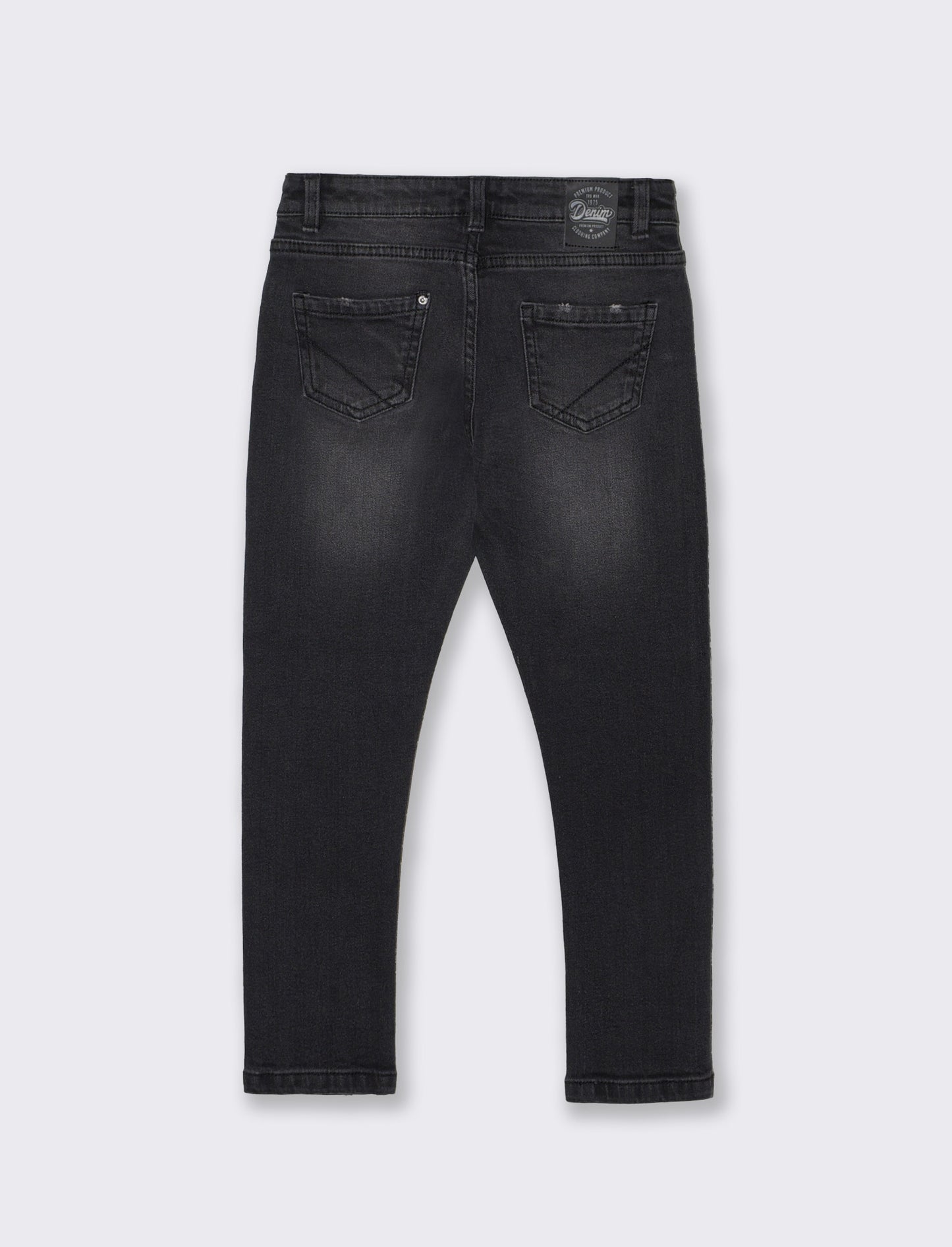 Five-pocket stretch denim jeans - Black