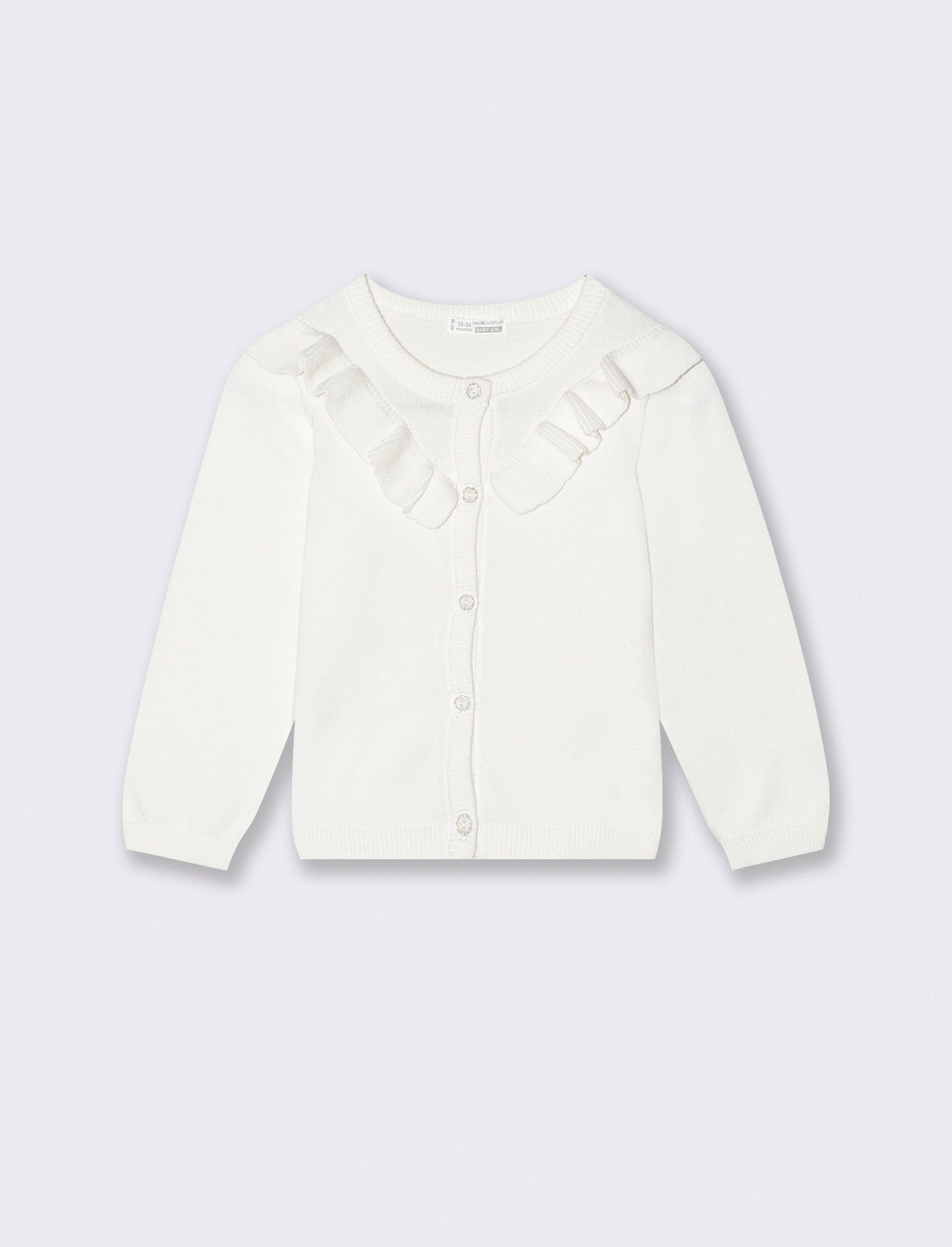 Elegant cotton collared t-shirt - White