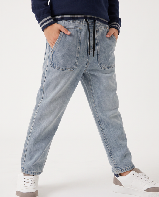 Jeans jogger comodi e alla moda - Denim