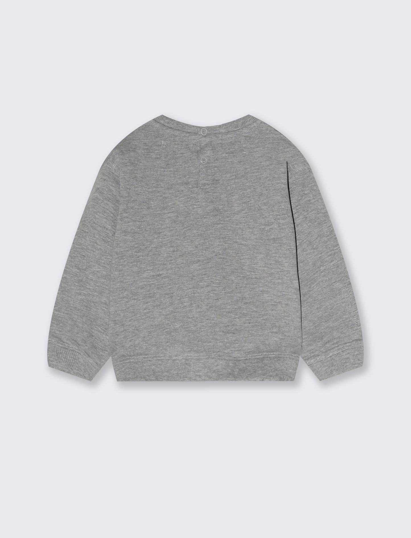 Felpa con stampa - Grigio mel.