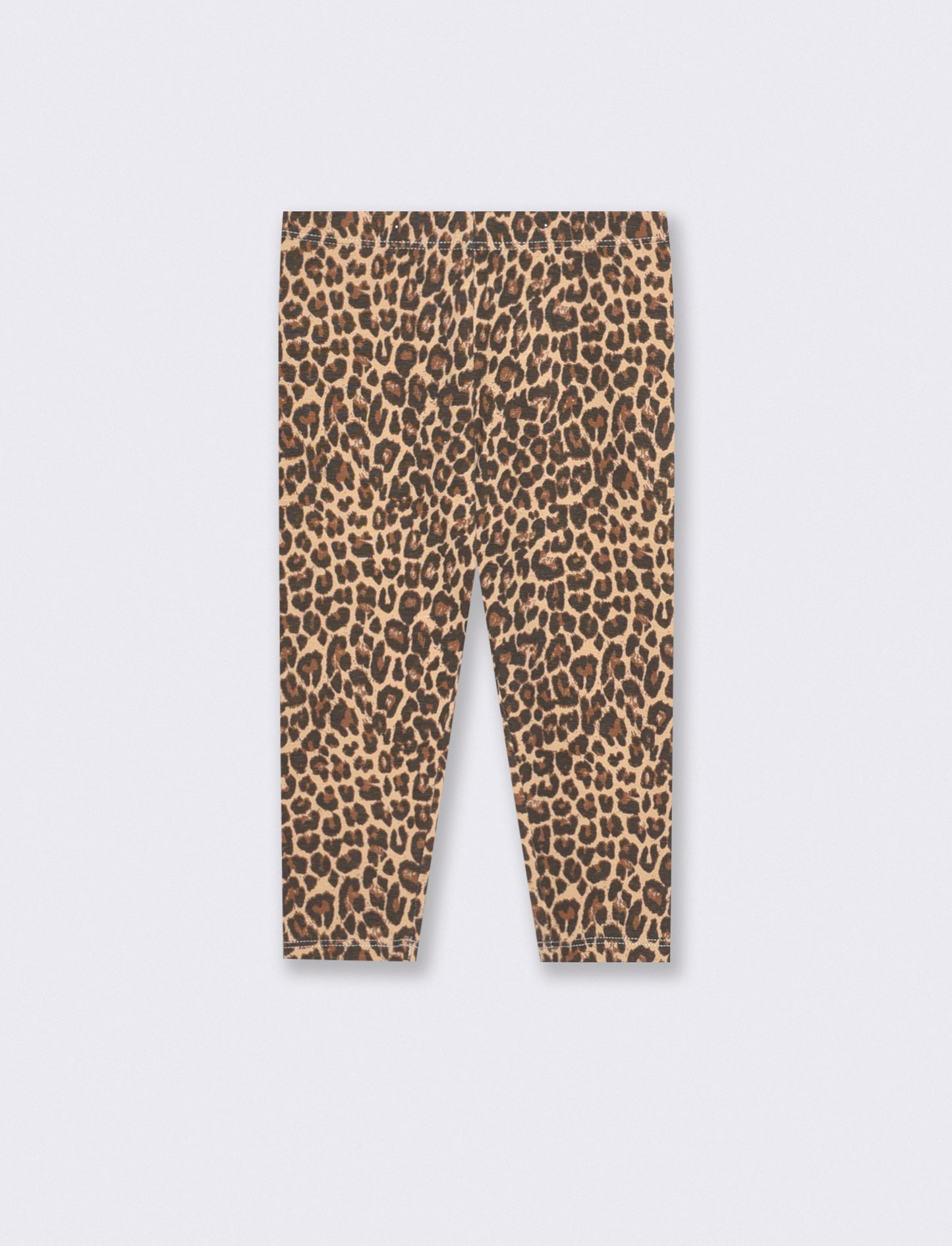 Leggings in cotone elasticizzato e fantasia - Leopardato
