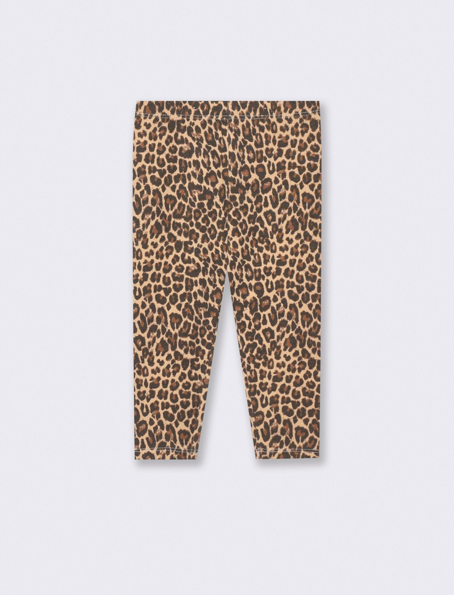Leggings in cotone elasticizzato e fantasia - Leopardato