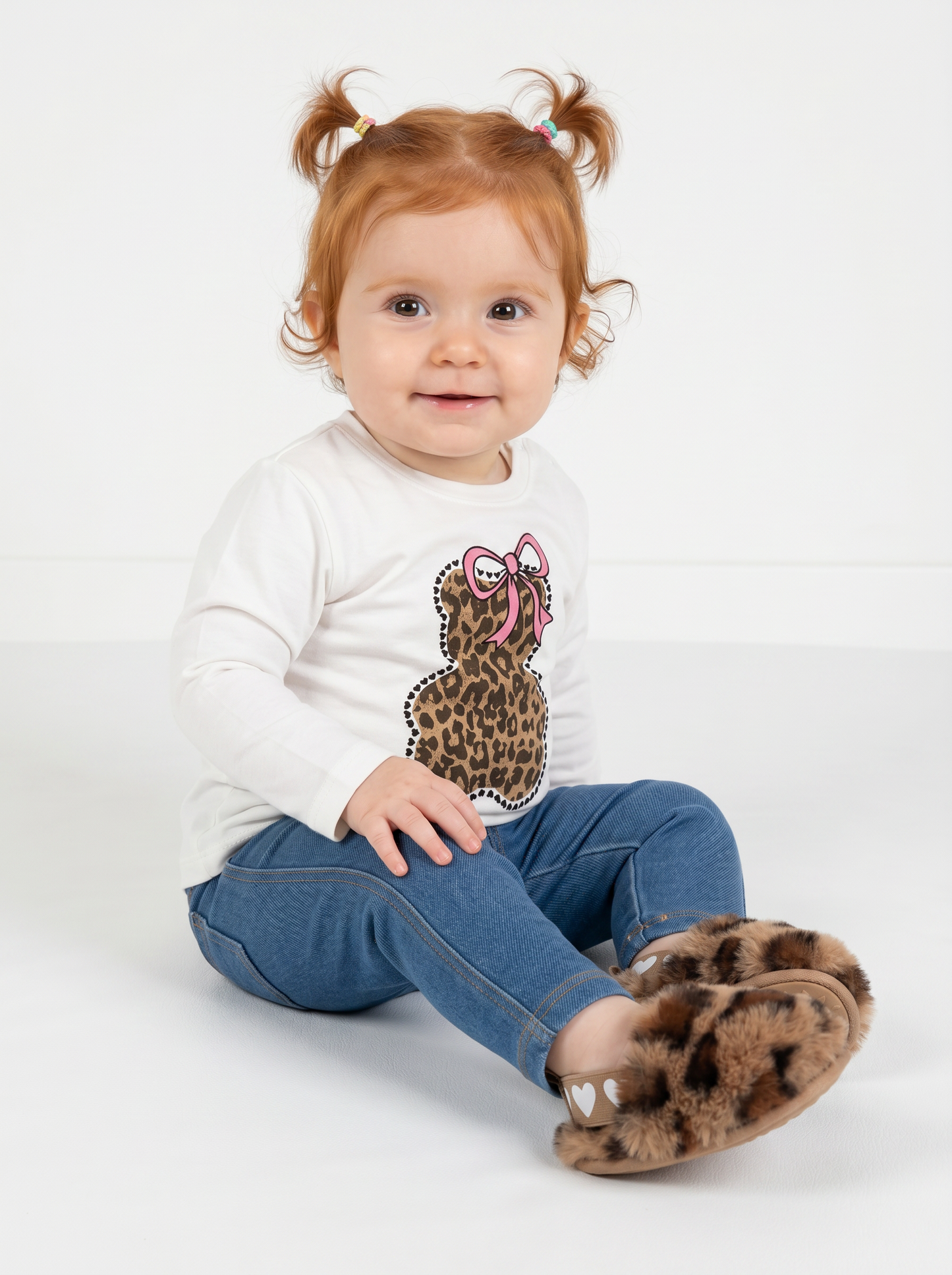 Leggings in cotone elasticizzato con tasche - Denim