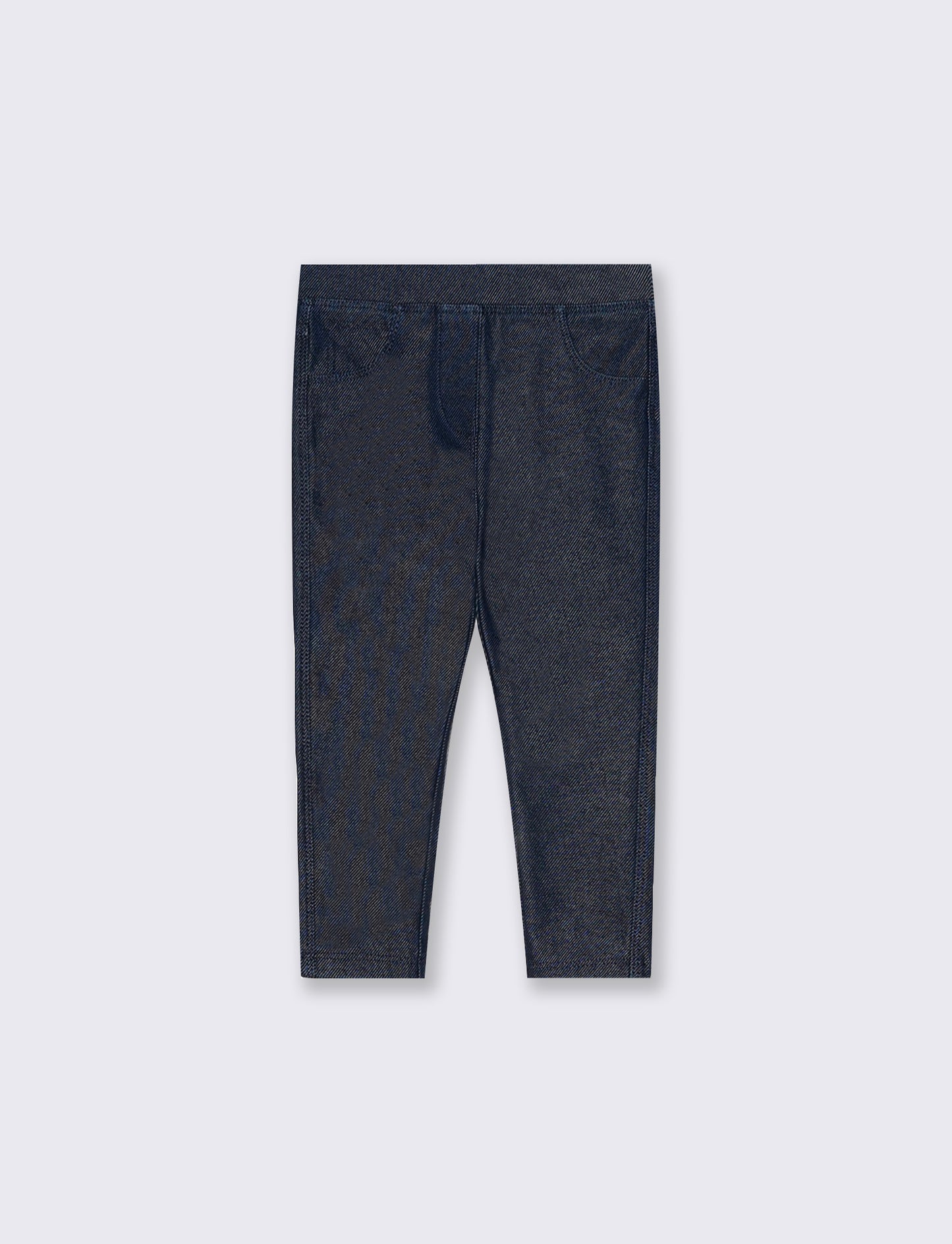 Leggings in cotone elasticizzato con tasche - DENIM SCURO
