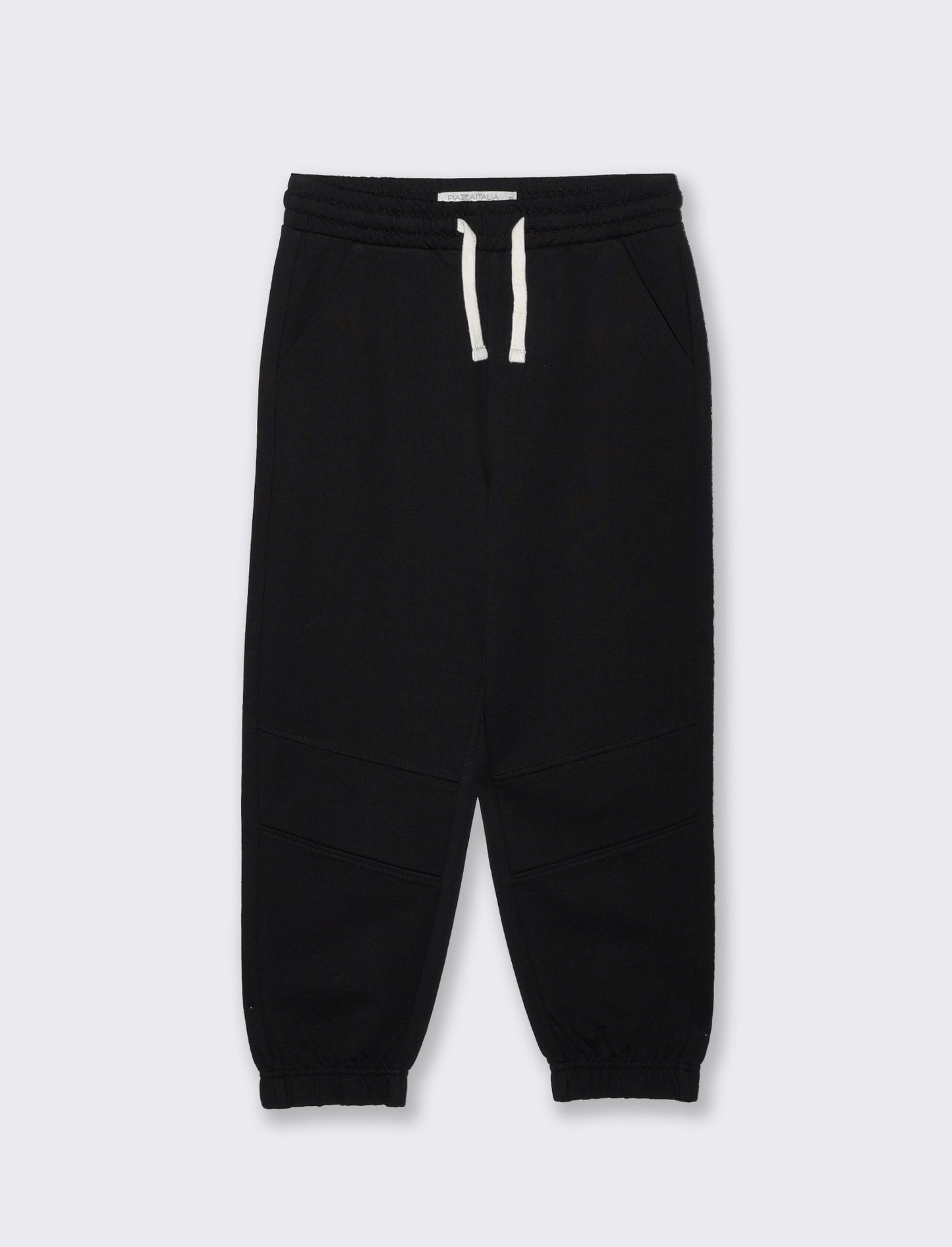 Comfortable and practical cotton jogger pants - Black