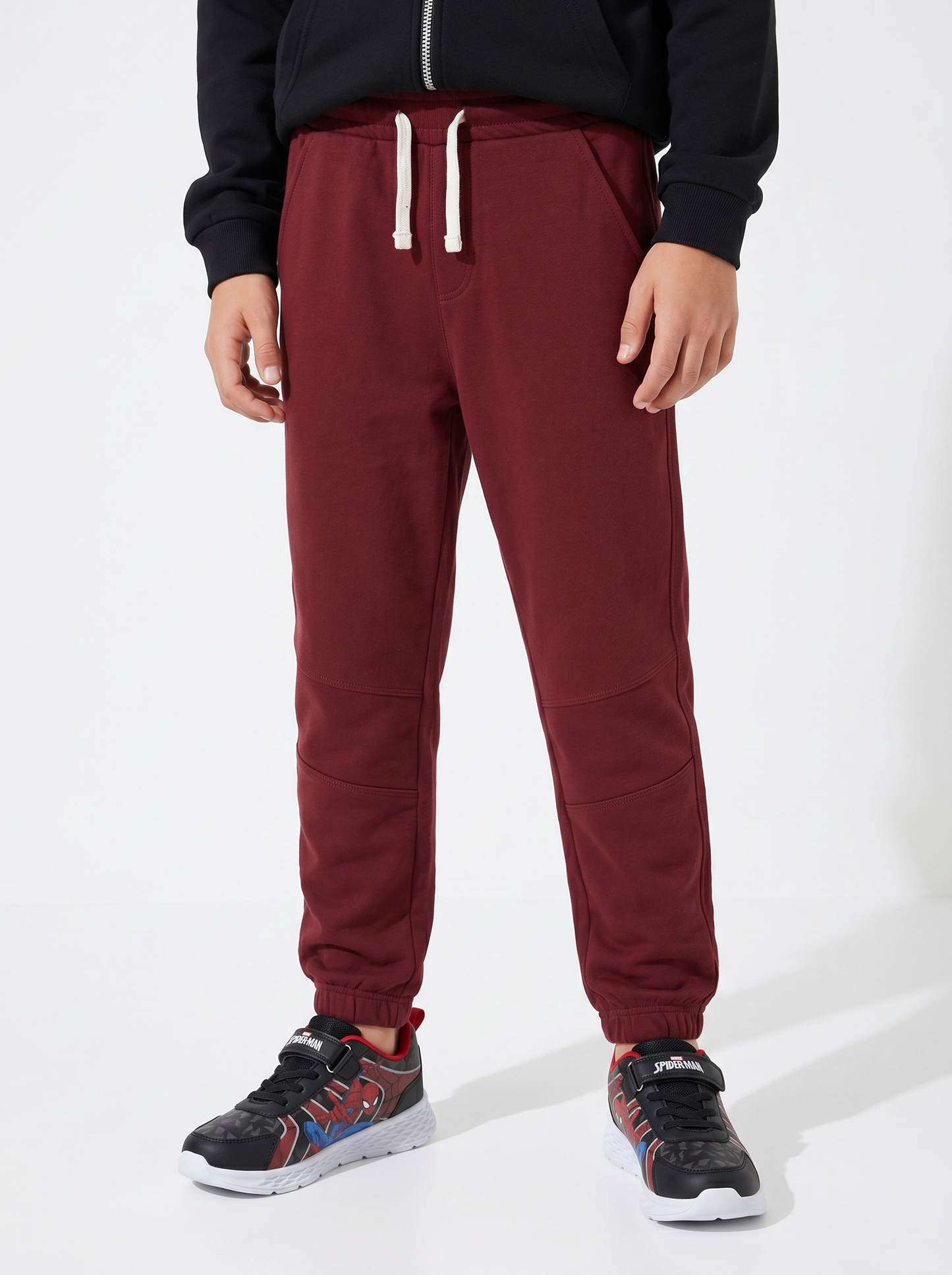 Comfortable and practical cotton jogger pants - Red