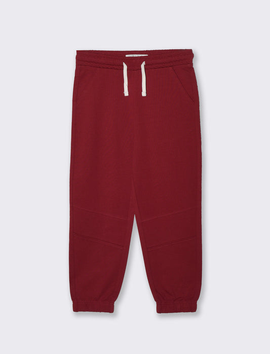 Pantaloni jogger in cotone comodi e pratici - Bordeaux