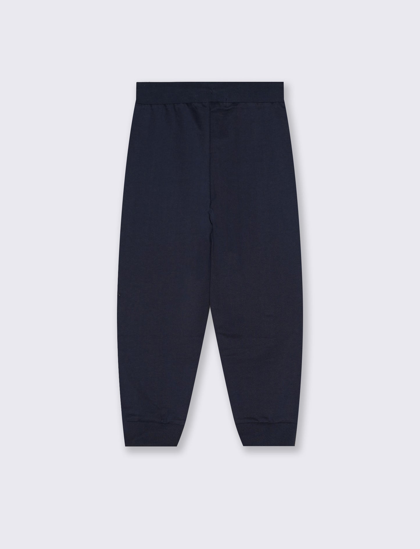 Cotton joggers with pockets and drawstring - Blue