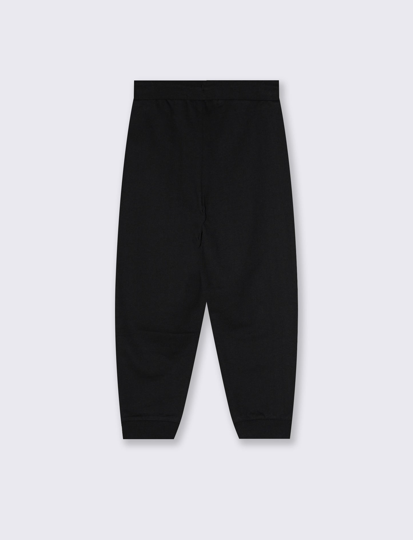 Cotton joggers with pockets and drawstring - Black