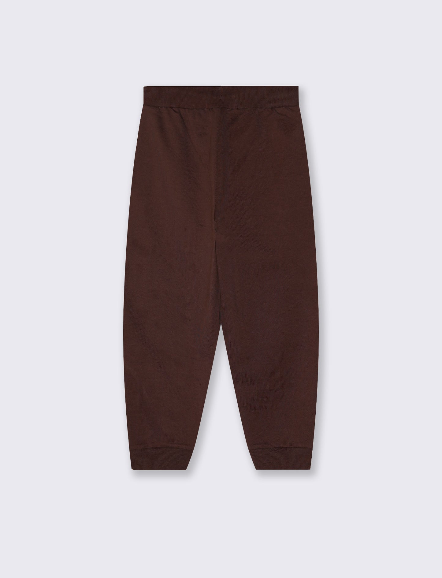 Cotton joggers with pockets and drawstring - Brown