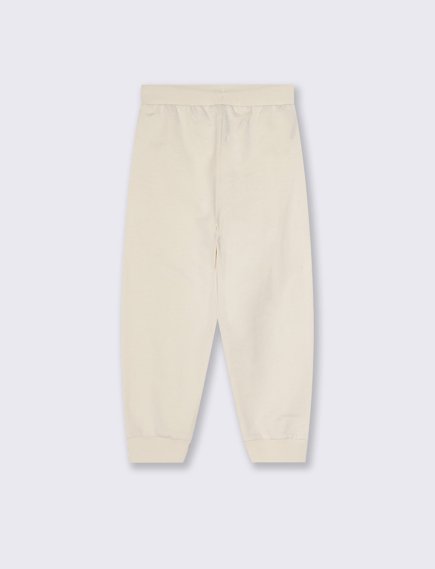 Jogger in cotone con tasche e coulisse - Beige