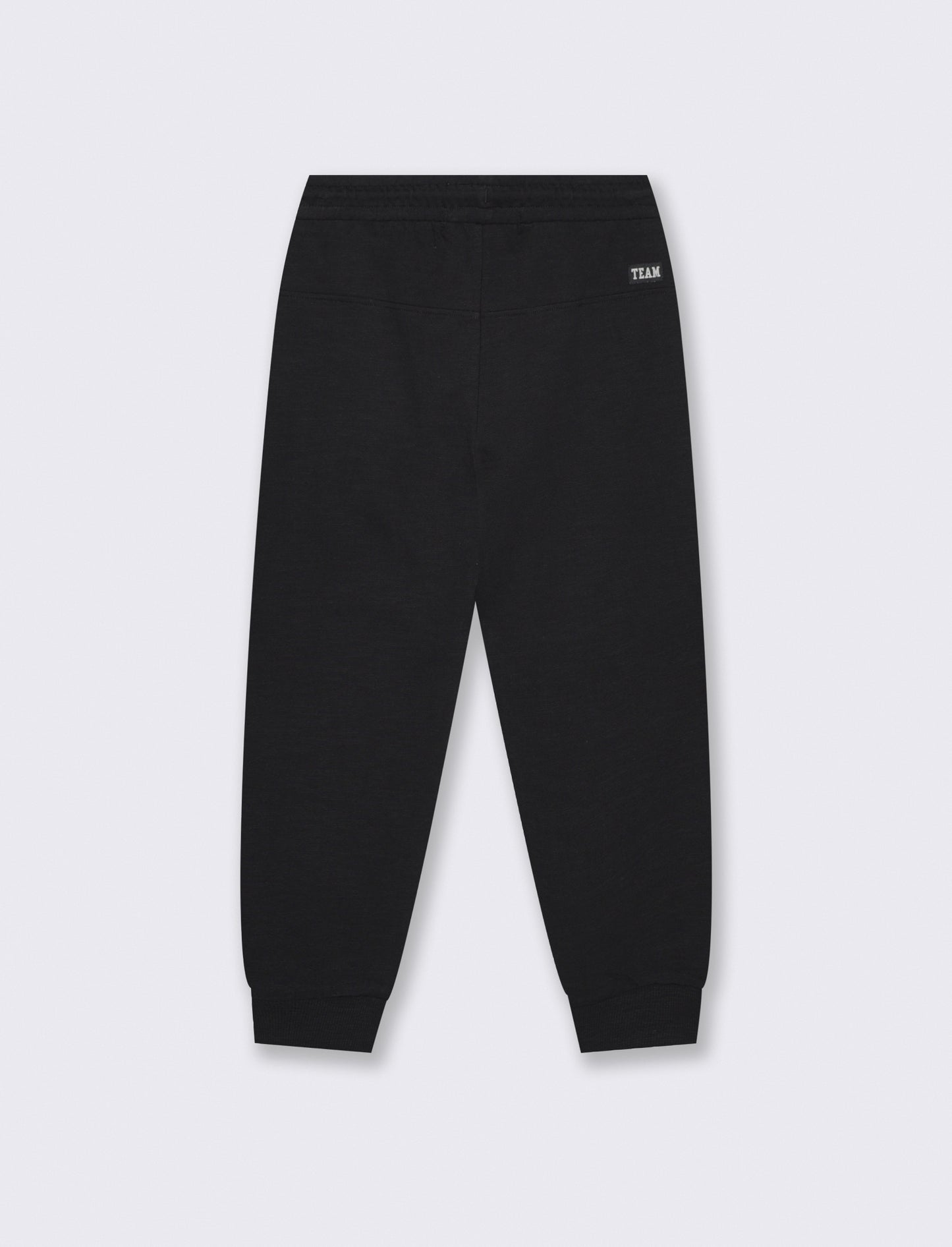 Jogger Comfort in Marled Cotton - Black
