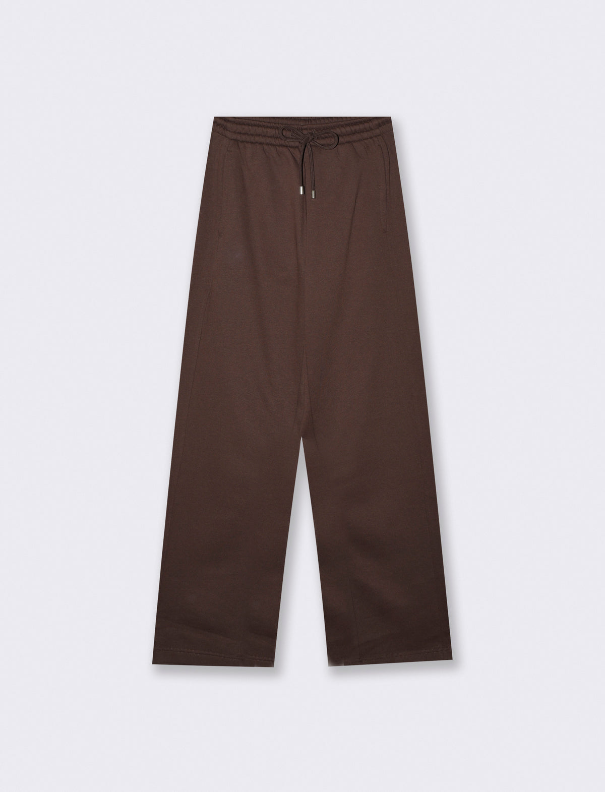 Fitness Pants with Elastic and Side Pockets - Brown
