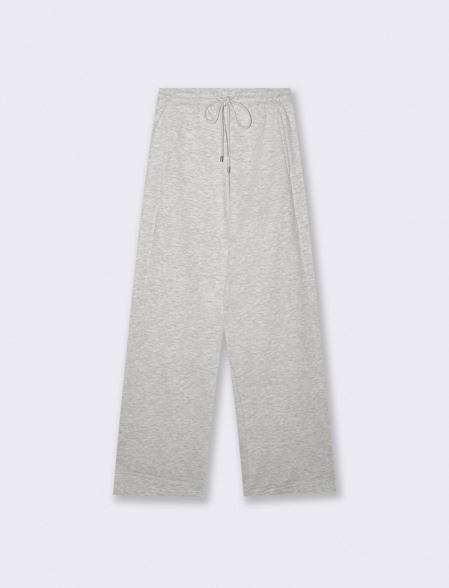 Pantafitness con elastico e tasche laterali - Grigio chiaro mel.