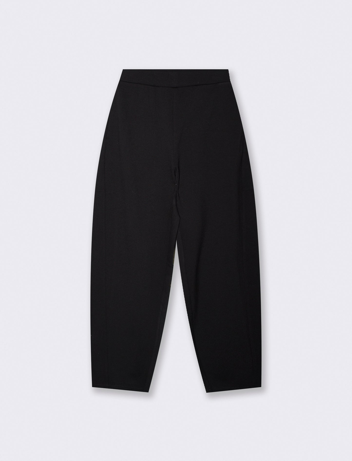 Pantalone con elastico e tasche laterali - Nero