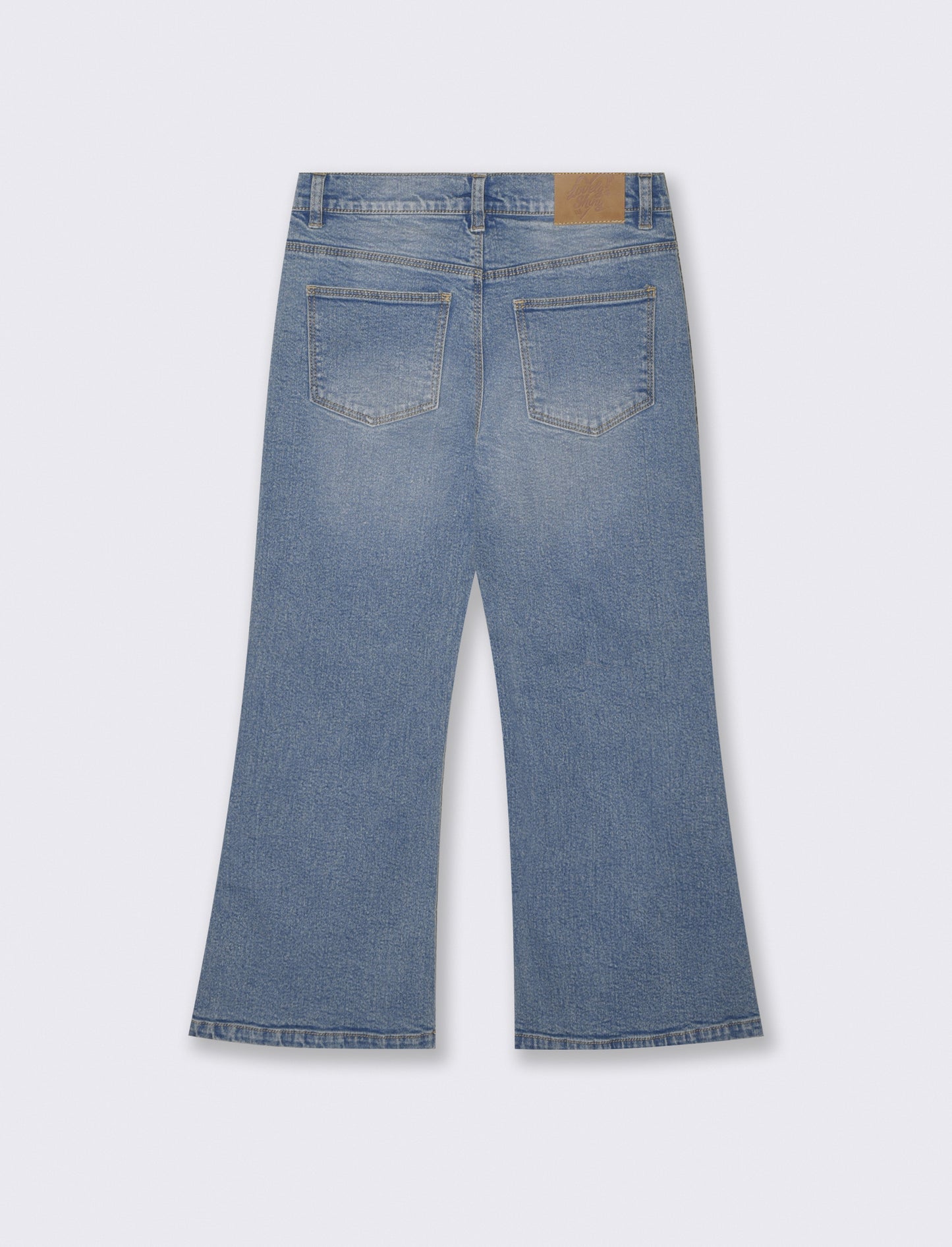 Jeans flare fit in denim elastico cinque tasche - Denim