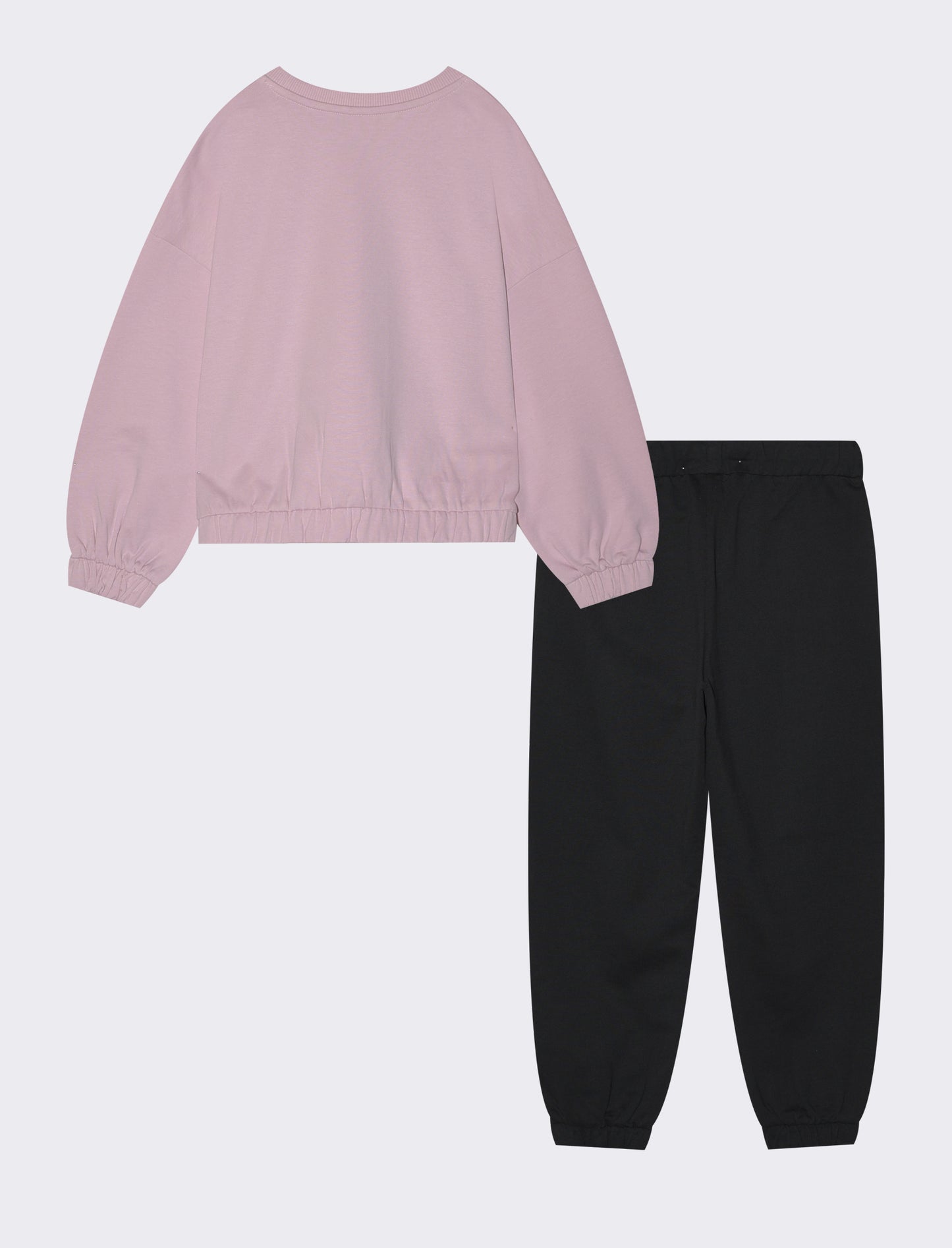 Tuta da bambina comoda e alla moda - Rosa polvere