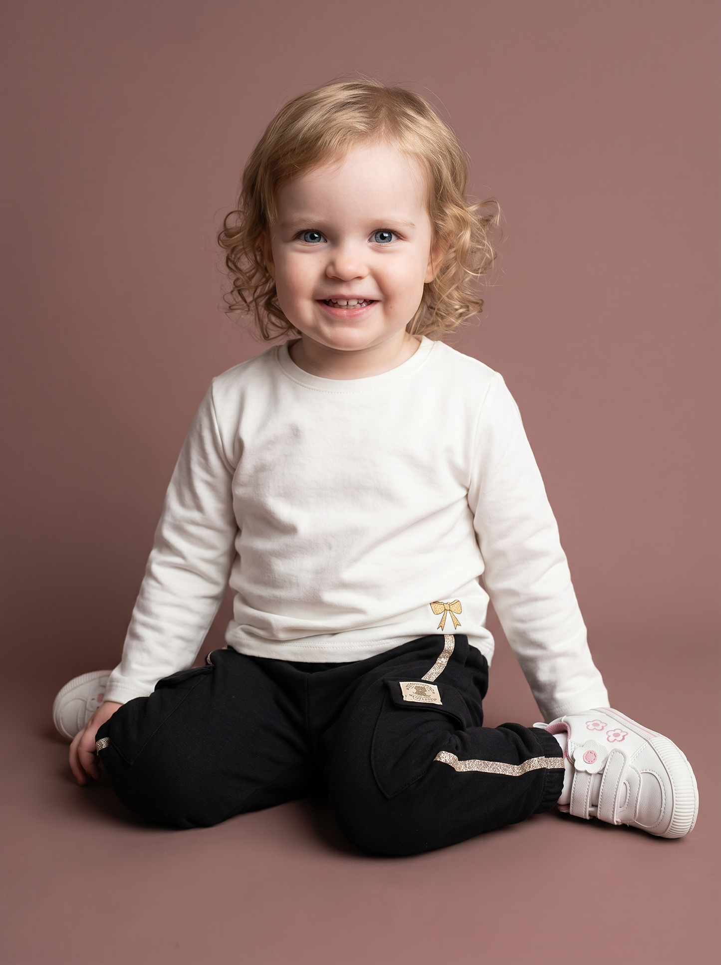 Cotton pants with pockets and drawstring - Black