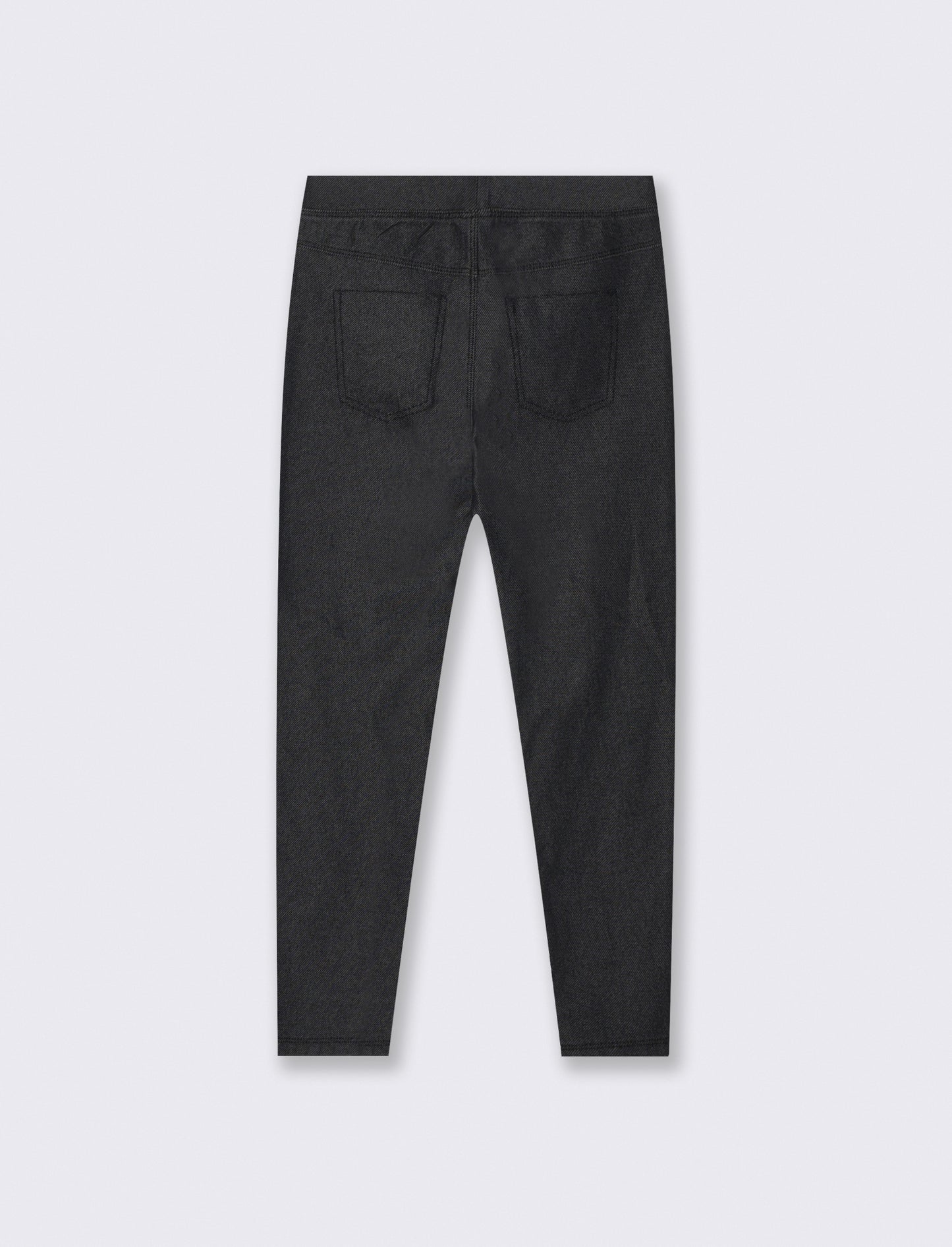 Denim leggings in stretchy cotton - Black