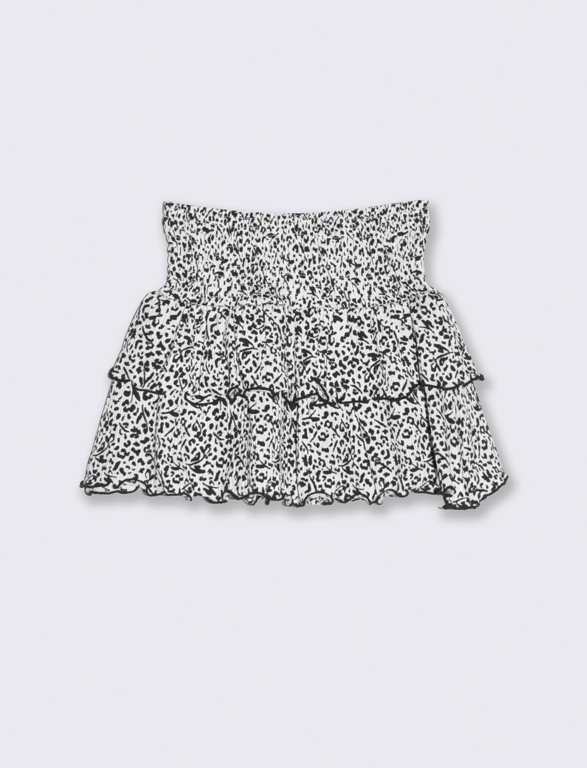 Ruffled Fabric Girl Skirt - Multicolor