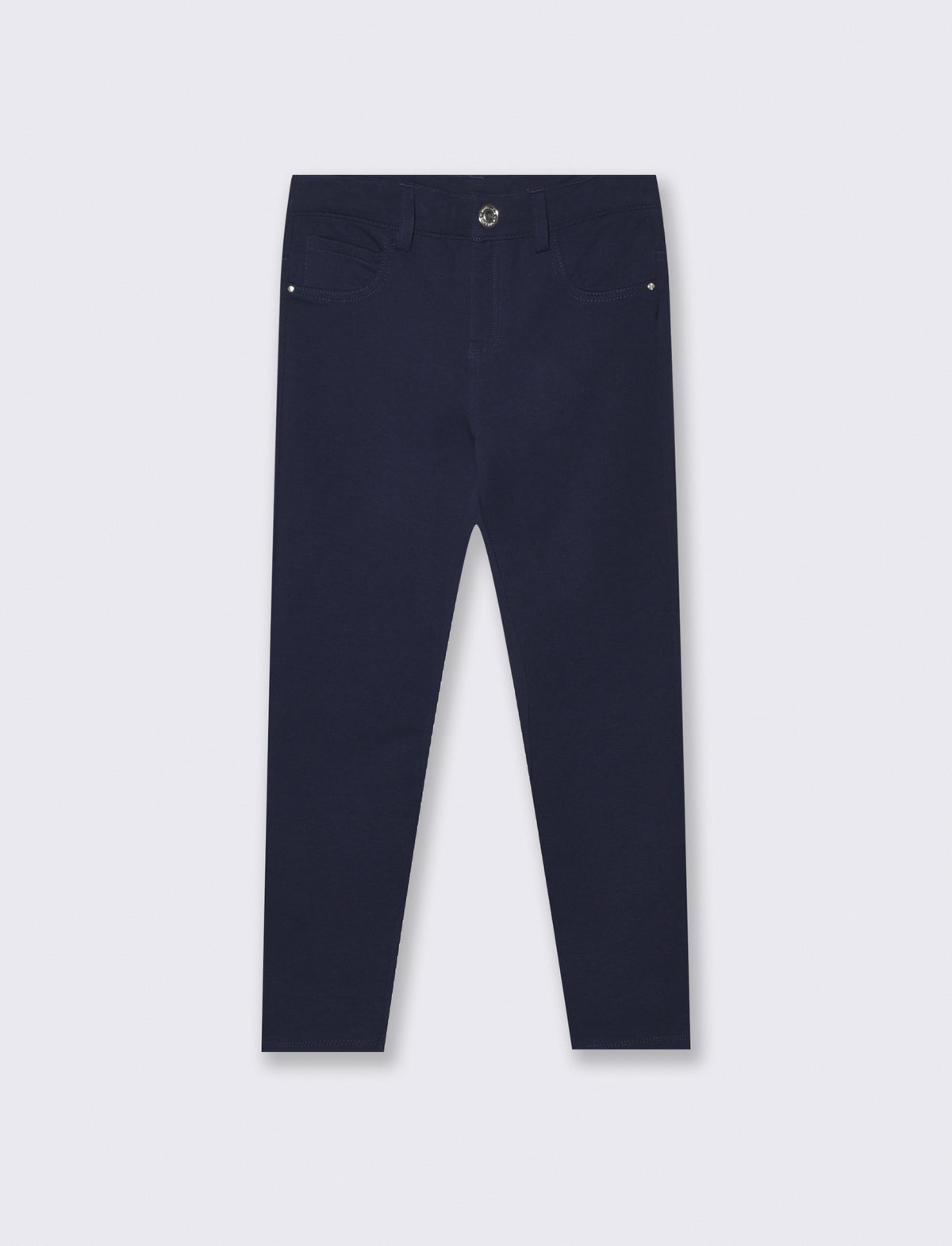 French Terry Skinny Pants - Blue