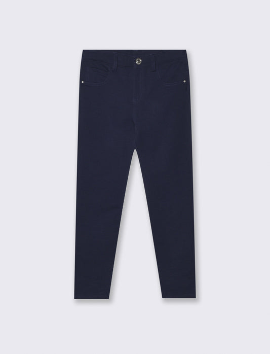 Pantaloni skinny in felpa French Terry - Blu