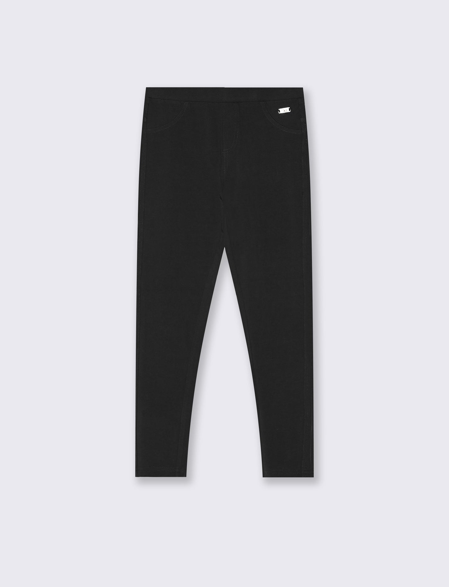 Leggings in felpa elastica. - Nero