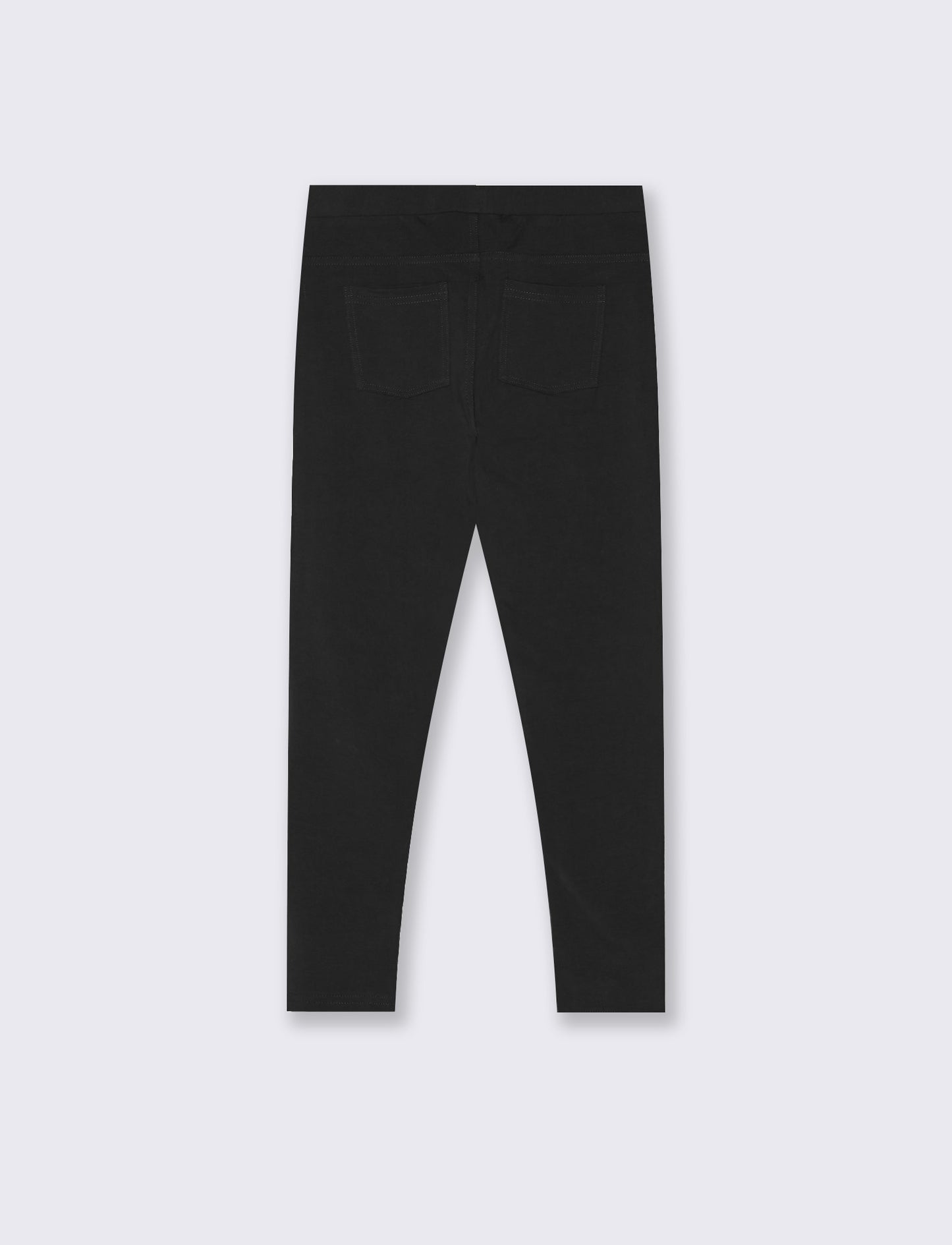 Leggings in felpa elastica. - Nero
